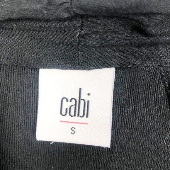 CABI | Long Sleeve Fickle Tee Wrap Front Black S - Picture 8 of 10